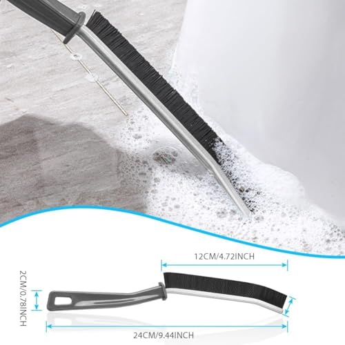 Dukaan Gap Cleaning Brush for Tiles, Sink & Window Tracks | Crevice & Corner Cleaning Brush for Kitchen & Bathroom | Deep Cleaning Brush for Narrow Gaps & Slots with Strong Bristles - Image 2
