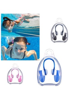 KASTWAVE Nose Clips and Earplugs Set, Swimming Soft Silicone Nose Plugs and Ear Plugs for Swimming Adults Kids Nose Ear Protectors Kit ideal for Beginner  - Image 2