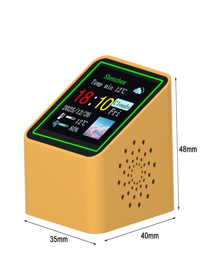 diymore WiFi Digital Alarm Clock with Temperature,Sunrise Alarm Clocks Humidity Weather Clockdigital Clock Small Weather Display,10 Themes for Seniors,Desktop,Office,Students USB Port - Image 5