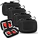 Sanwuta 4 Pcs Playing Card Case Hard EVA Travel Carrying Case for Classic Game Playing Card Box 5 x 36 x 22 Inches Not Including CardsBlack - Image 3