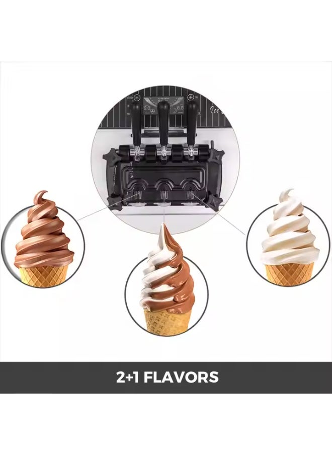 Grace - Ice cream machine soft ice cream machine table top 2 flavor & 1 Mix - Image 1