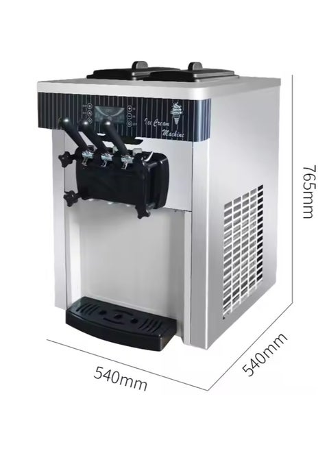 Ice cream machine soft ice cream machine table top 2 flavor & 1 Mix