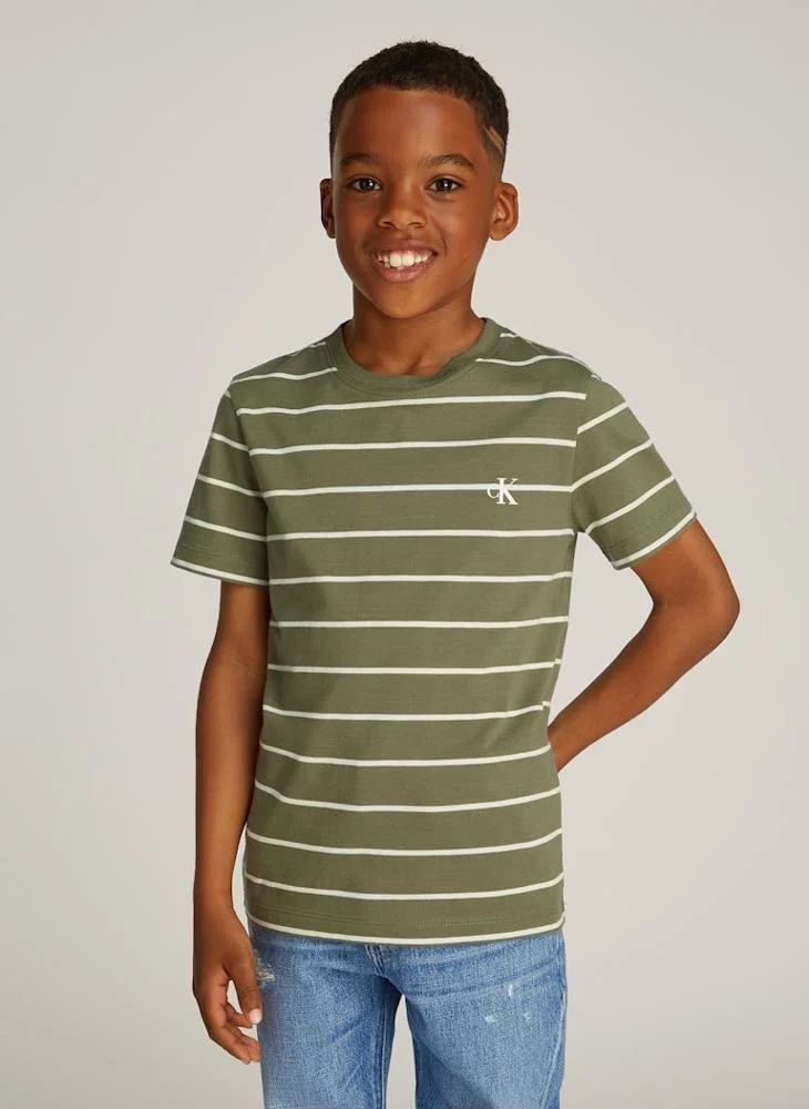 Calvin Klein Jeans Youth 2 Pack Striped T-Shirts