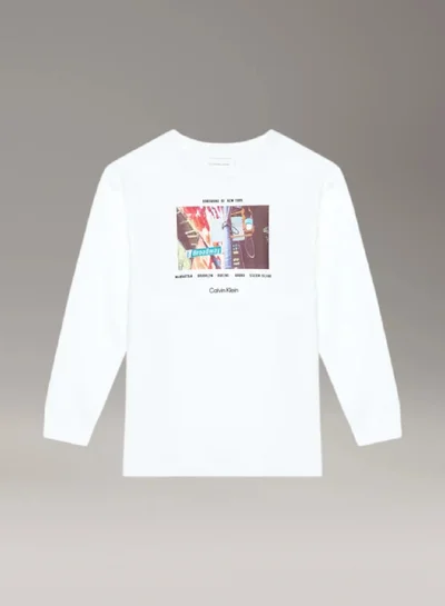 Calvin Klein Jeans City Photo Graphic Long-Sleeved T-Shirt