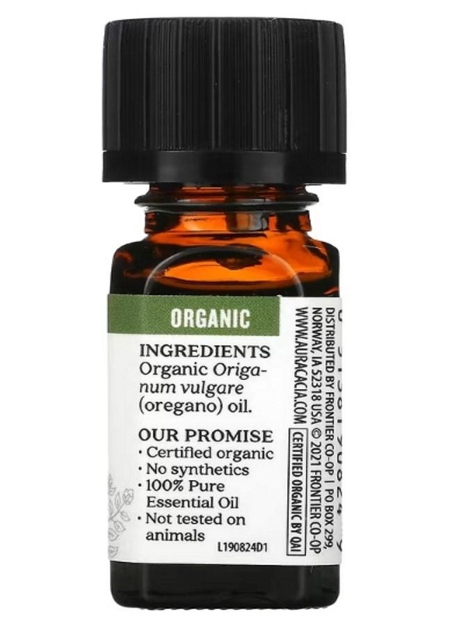 Aura Cacia Pure Essential Oil Organic Oregano 0.25 fl oz 7.4 ml  - Image 2