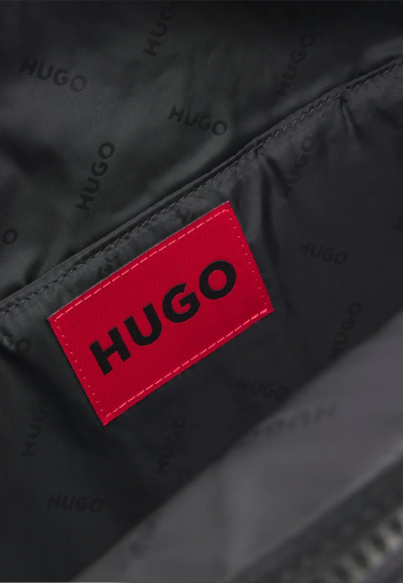 HUGO Black Backpack with wide-set logo detail for Men | Best Price UAE