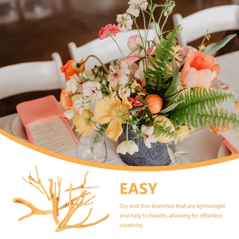 أغصان خشب طبيعي على شكل حرف Y للصناعات اليدوية وأعمال DIY، فروع خشب طبيعي لتزيين طاولة المنزل، أغصان خشب طافي. - Image 4