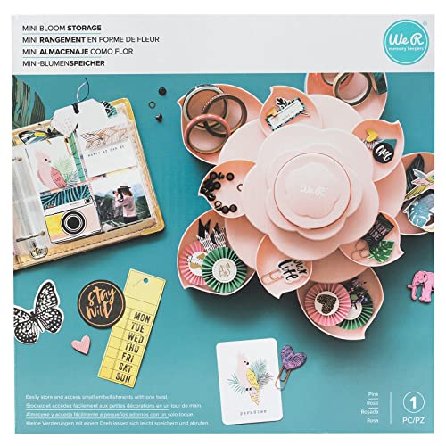 We R Memory Keepers- Mini Bloom Storage, Pink - Image 1