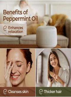 Gya Labs Pure Peppermint Oil for Hair Growth (10ml) - 100% Therapeutic Mint Essential Oils - Premium Grade Natural Peppermint Essential Oil for Diffuser, Skin & Hair - pzsku/Z60EDD4ED7ABE307FF842Z/45/_/1685626774/d5d2fff4-7eb3-471d-9cbf-f8f2f92e3afa