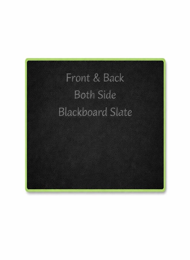 YAJNAS Double Sided Blackboard Slate Chalkboard Slate | Pre-Writing Toys for Kids, 8x10 Inch (20x25cm), Learning Board with Colourful Frame, Educational Writing and Drawing Tool for Kids - Image 1
