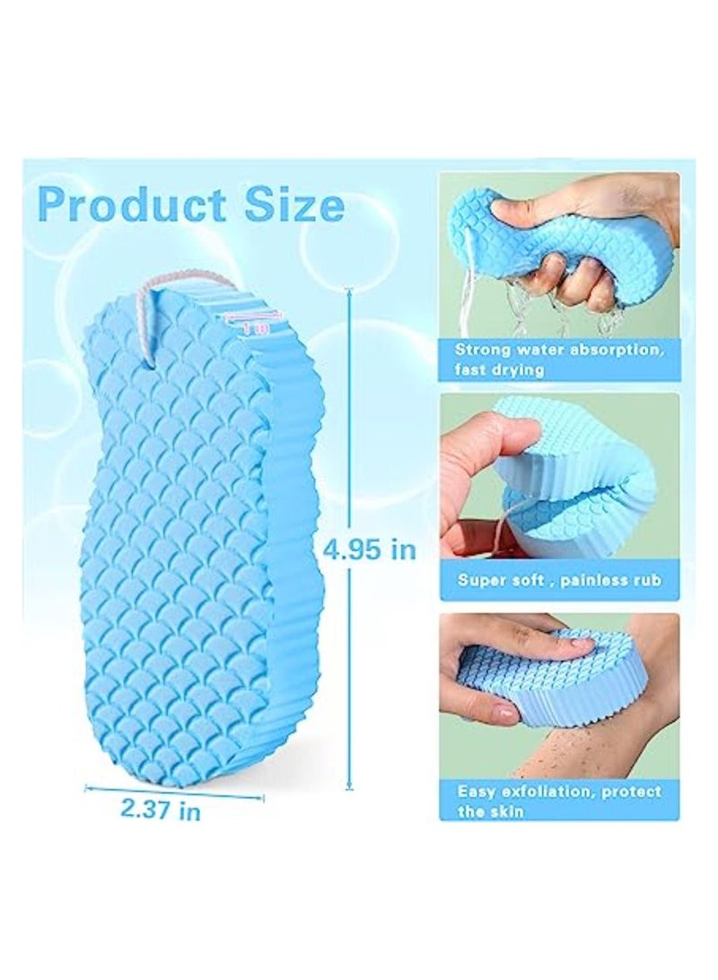 Dream Zone Super Soft Exfoliating Bath Sponge | Comfortable Baby Bath Sponge | Ultra Soft Bath Sponges for Shower | Shower Brush Painless Dead Skin Remover Body Sponge - Image 2