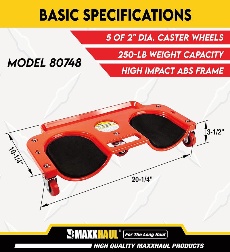 MaxWorks Rolling Knee Creeper with Tool Tray - Image 3