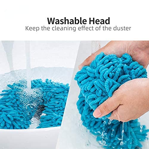MEXONIC Multipurpose Microfiber Flexible and Bendable Head Ceiling Cleaning Brush Fan Janitorial & Sanitation Supplies Duster with Long Handle Dusting Mop Rod for Home Broom Stick Kitchen Accessories Item - Image 3