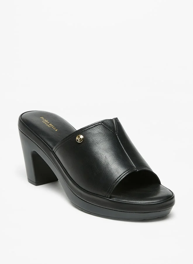 Flora Bella By Shoexpress Women's Solid Slip-On Block Heels Ramadan Collection