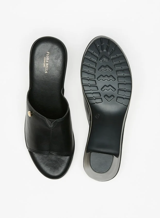 Flora Bella By Shoexpress Women's Solid Slip-On Block Heels Ramadan Collection