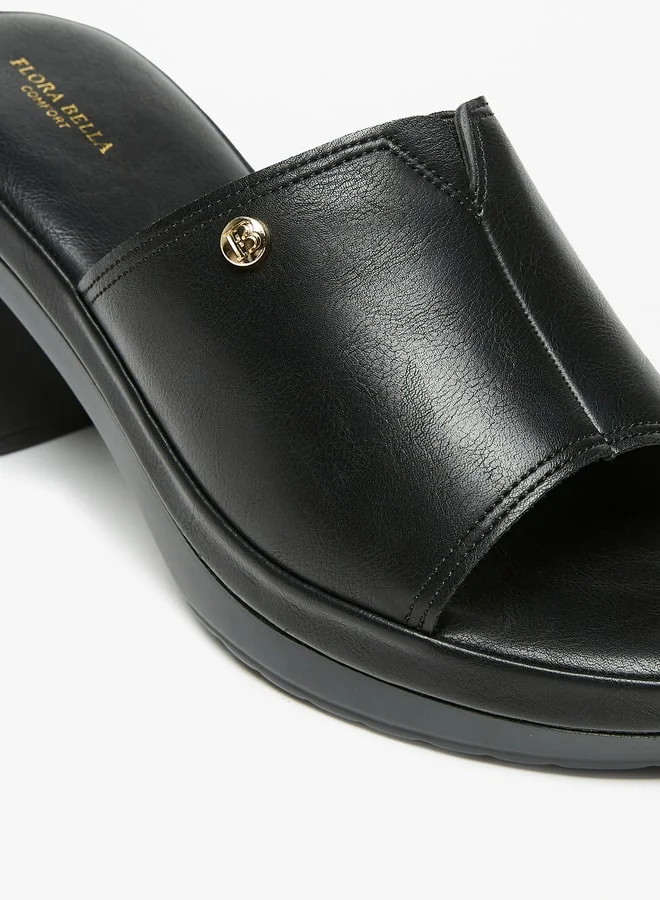 Flora Bella By Shoexpress Women's Solid Slip-On Block Heels Ramadan Collection