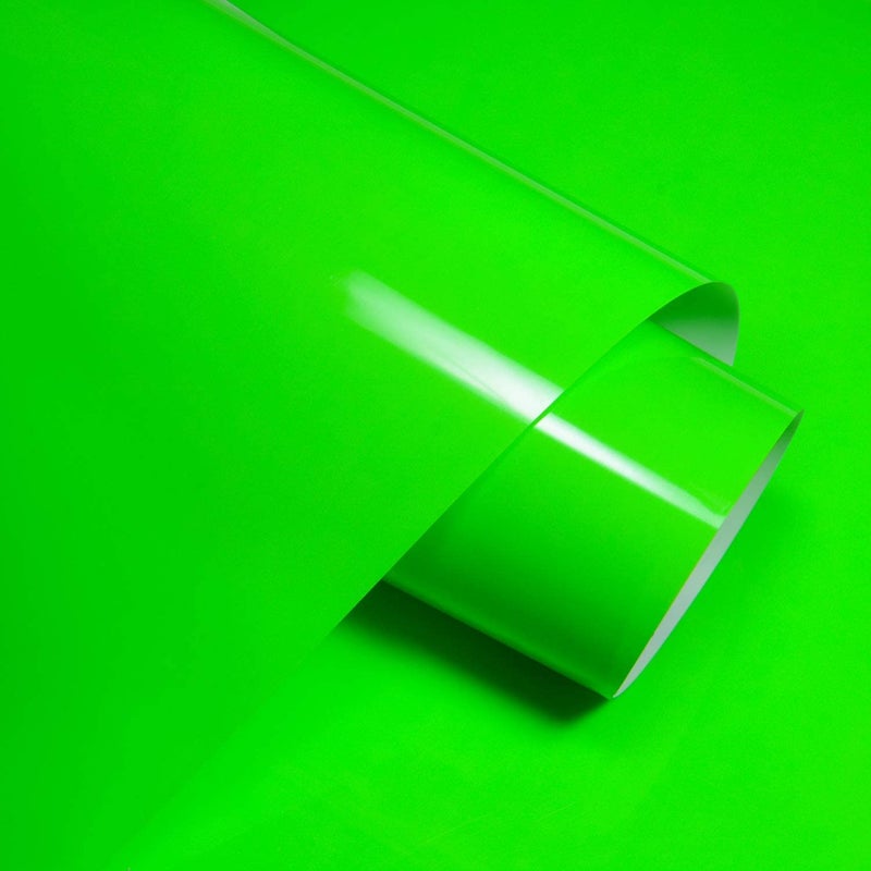 HAPPYMATES Self Adhesive Vinyl Wrap DIY Auto Wrap Film Fit Most Cars & Bikes Waterproof Car Sticker Vinyl Sheet, Interior Sticker, Heat Resistant (12 X 48 Inch, Green Glossy) - Image 5