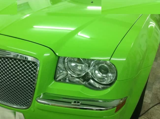 HAPPYMATES Self Adhesive Vinyl Wrap DIY Auto Wrap Film Fit Most Cars & Bikes Waterproof Car Sticker Vinyl Sheet, Interior Sticker, Heat Resistant (12 X 48 Inch, Green Glossy) - Image 4