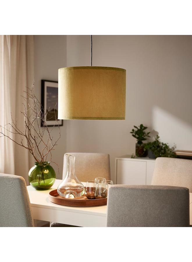 erorex Lamp shade, dark yellow velvet, 42 cm - Image 3