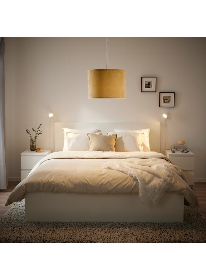 erorex Lamp shade, dark yellow velvet, 42 cm - Image 2