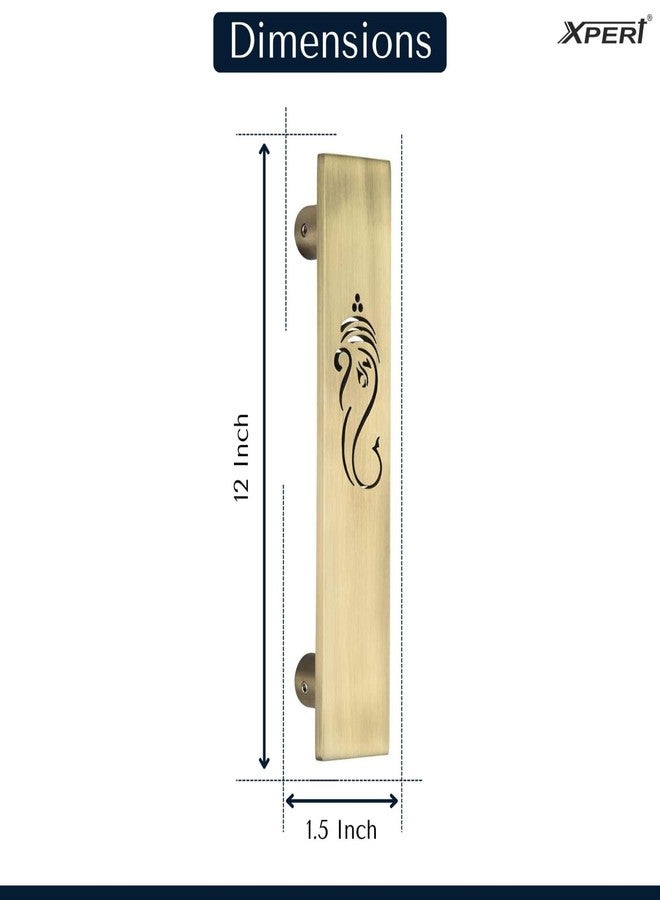 Xpert Ganesha Antique Handle (12 Inches) for Main Door (Pack of 1) - Stainless Steel Handle for Door - Residential & Commercial - Image 3