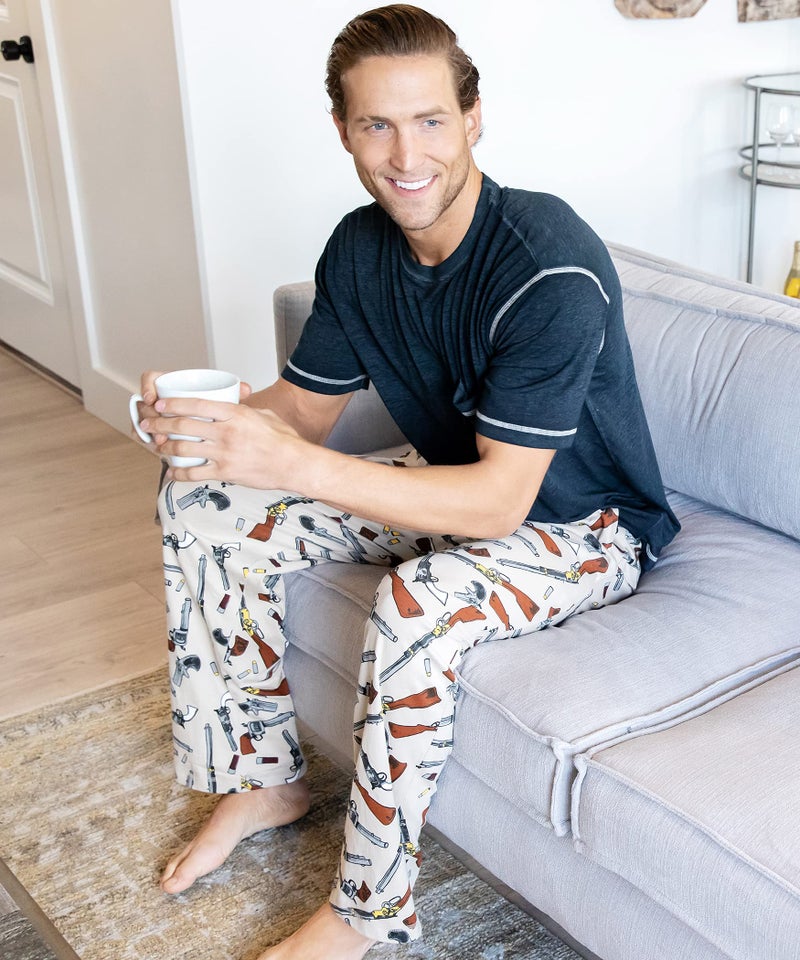 Lazy One Novelty Pajama Pants For Men, Men's Separate Bottoms, Lounge Pants, Cowboy (Old West, X-Large) - Image 3