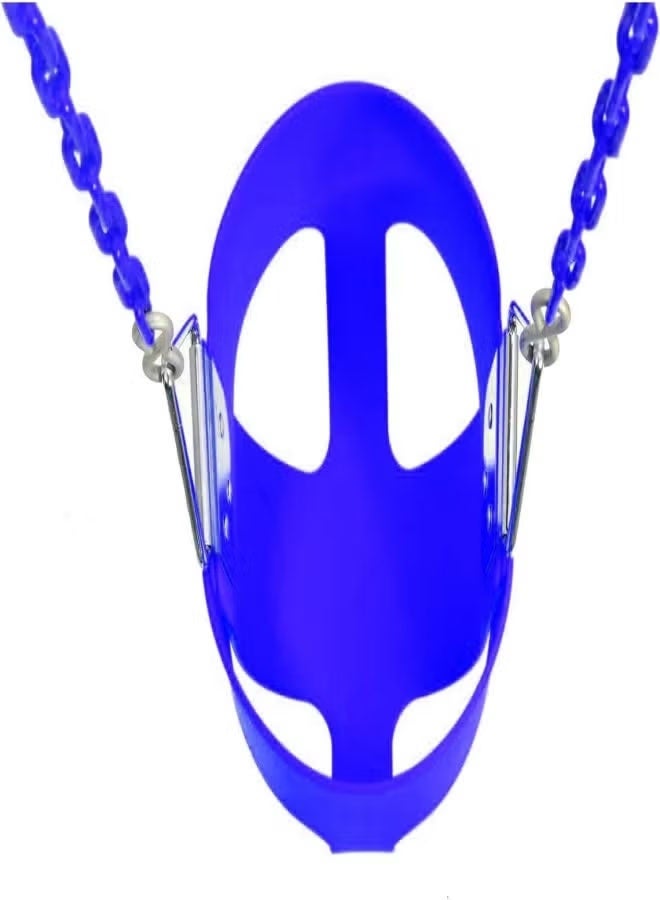 فيتنس ورلد أرجوحة حائط مصنوعة من الحديد بمقعد متأرجح وسلاسل للانشطة الخارجية , مقعد حديدي متأرجح عالي التحمل مع سلسلة حديدي , مرجيحة أطفال للملعب والفناء الخلفي وغرفة اللعب مع سلسلة مغطاة بالبلاستيك وخطافات - Image 4