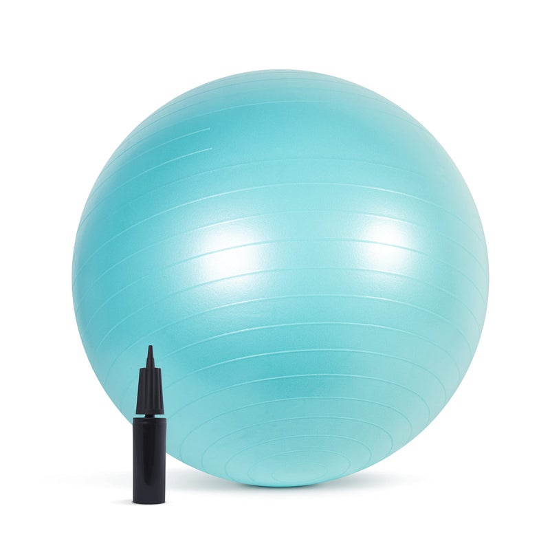 CAP Fitness Stability Ball Exercise Ball, 65cm, Teal - Image 2