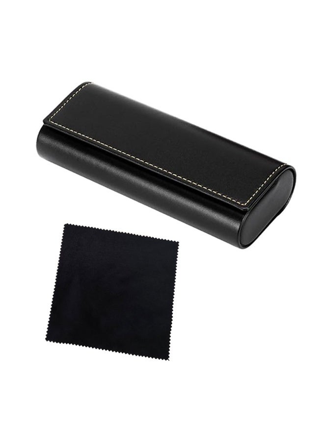 HAWAWA 1PCS Durable Glasses Case for Men & Women - Protective Eyewear Storage for Sunglasses, Reading Glasses - Lightweight, Compact Design - Travel Friendly - Stylish and Secure（black） - Image 1
