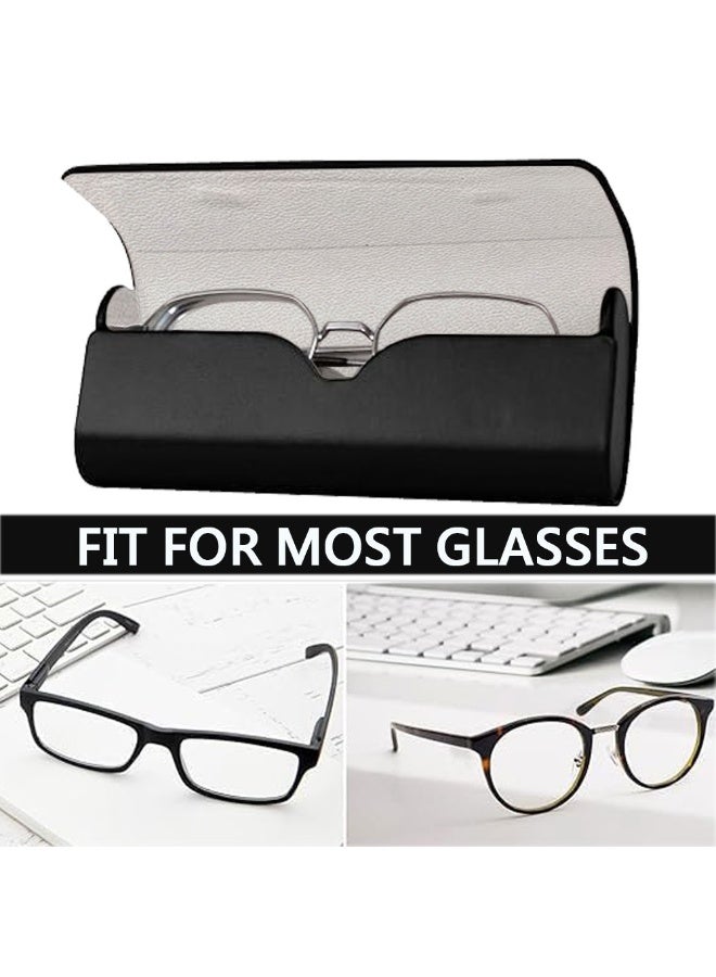 HAWAWA 1PCS Durable Glasses Case for Men & Women - Protective Eyewear Storage for Sunglasses, Reading Glasses - Lightweight, Compact Design - Travel Friendly - Stylish and Secure（black） - Image 4