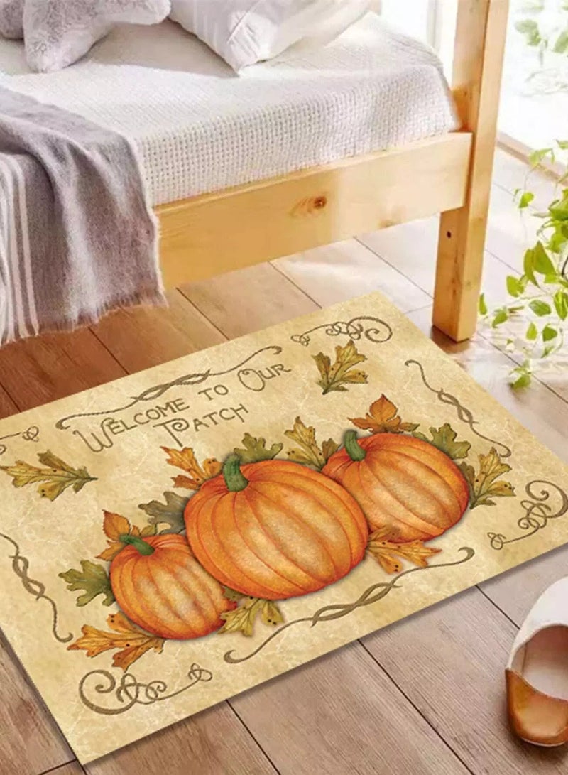 Generic Pumpkin Print Door Mat  - Image 1