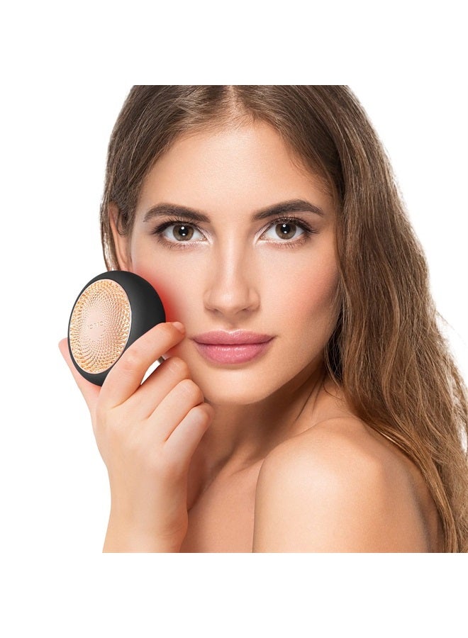 FOREO UFO 2 Supercharged Face Mask | Full LED Spectrum & Red Light Therapy for Face | Warming | | Face Moisturizer | Dark Spot & Acne Scar Treatment for Face | Anti Aging | Nourishing| Black - Image 1