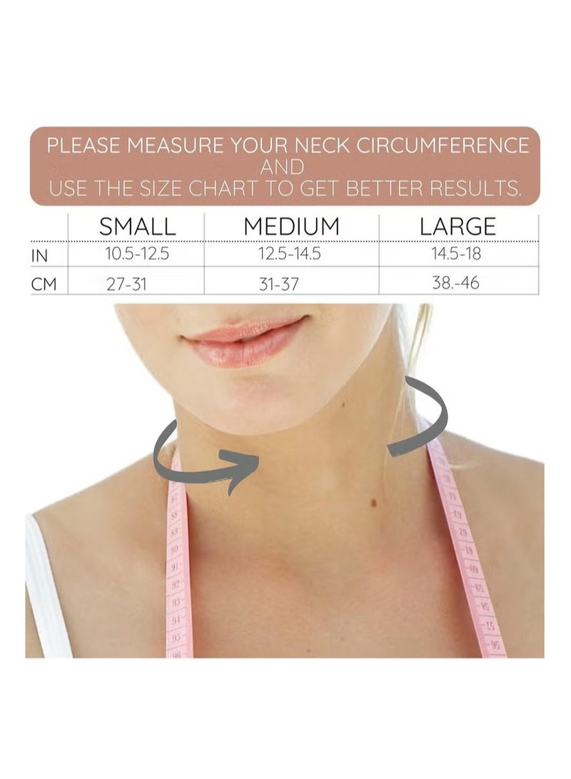 Post Surgery Neck and Chin Compression Wrap Bandage, Face Slimmer, Jowl Tightening, Neck Coverage, Chin Lifting Strap for Women（S） - Image 3