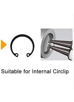 ZKG TOOLS ZKG TOOLS Circlip Plier 7 Inch Anti Slip Double Colour Grip Internal Straight Snap Ring Pliers Heavy Duty Internal Straight Straight Nose Circlip Plier External  - Image 3
