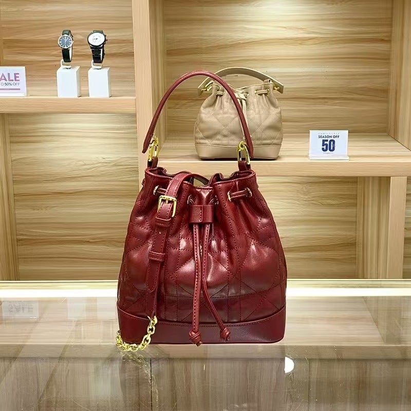 Bags Women'S Bags Style Simple And Fashionable Rhombus Single Shoulder Crossbody Chain Bag Bucket Bag Mini Creative - Image 1