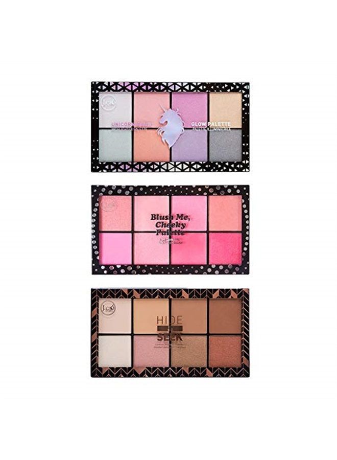J.Cat Beauty 8 Square Palette - Hide & Seek Contour & Highlight Palette - Image 2