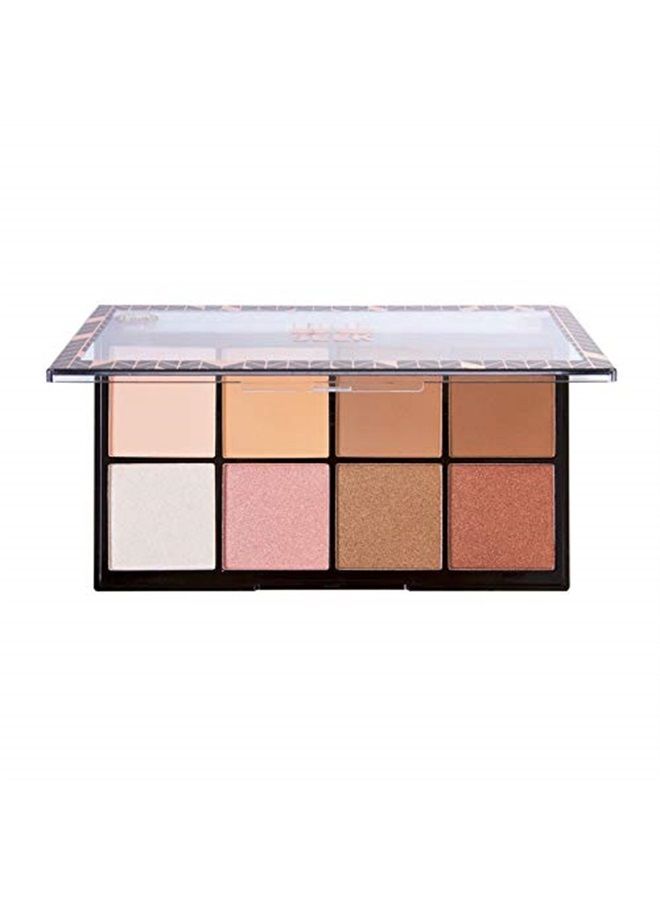 J.Cat Beauty 8 Square Palette - Hide & Seek Contour & Highlight Palette - Image 1