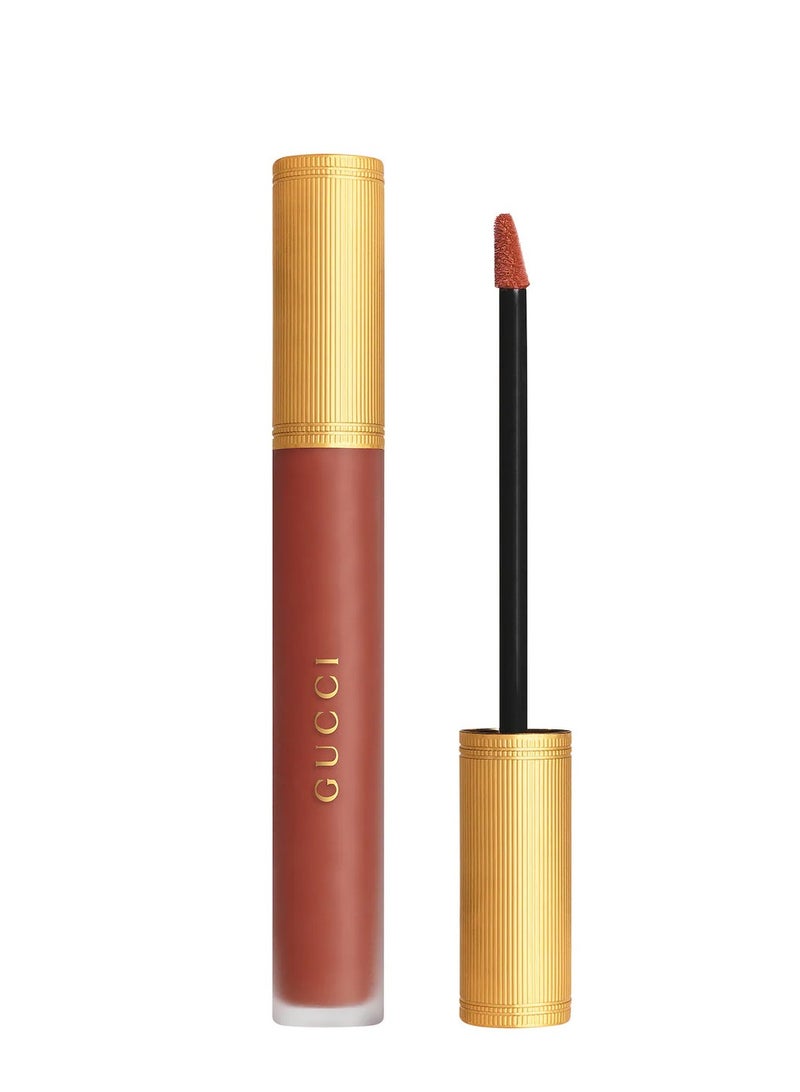 GUCCI Rouge A Levres Liquid Matte Lipstick- 505 Janet Rust, 6. - Image 1