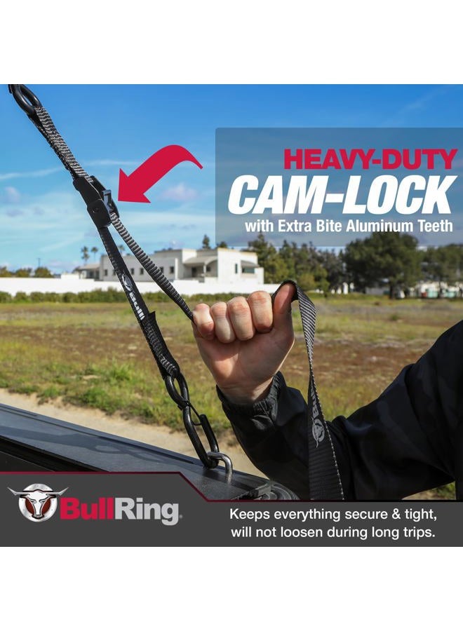 Bull Ring 1" x 8' Cam-Lock Tie Down with Soft-Tie (2 Pack) - Image 5