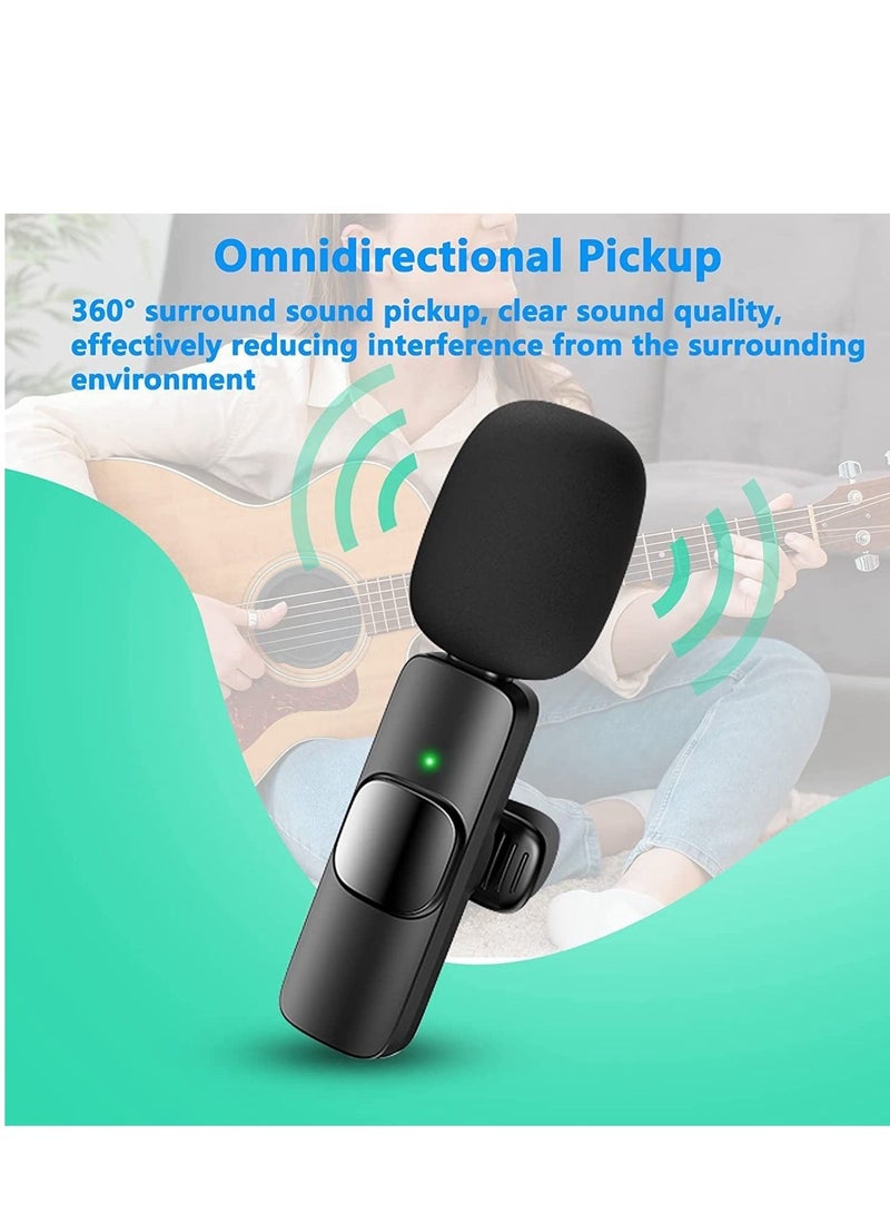 Wireless Lavalier Microphone , mobile phone Microphone, Plug & Play No APP Needed, Mini lapel Wireless Microphone , Noise Cancellation Microphone for live stream (Type-C for Android) - Image 4