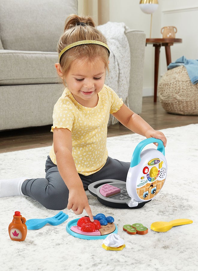 LeapFrog Build-a-Waffle Learning Set, Role Play Kitchen Toy With Lights, Music, Colours And Counting, Toddler Gift For ages 12, 18, 24+ months, English Version - Image 2