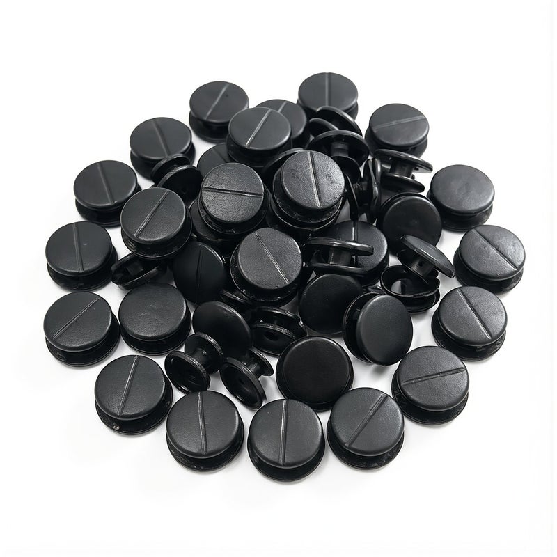 Shoe Charms Buttons Black 8mm Heavy Duty High Toughness Impact Resistant Outdoor Use - Image 2
