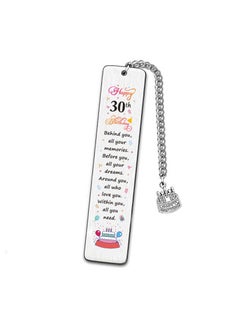 Stainless Steel Metal Bookmark Customizable Laser Engraving Birthday Gift Colorful Logo Design Bookmark Factory For Birthdays 30-year-old color bookmark