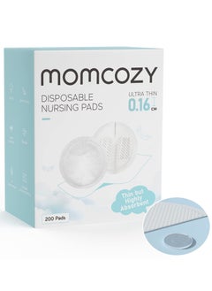 Momcozy Ultra-Thin Disposable Nursing Pads, Super Absorbent and Breathable Breastfeeding Pads, Make The Breasts Light and Unburdened, 3D Shape for The Best Fit, Individually Packaged  - Image 1