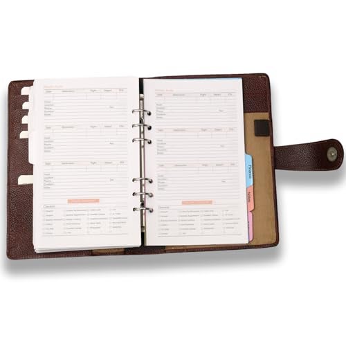 COI Dated 2026 Brown Leather Diary & Notebooks New Year Organizer for Office Going Men & Women with Pen - Image 5