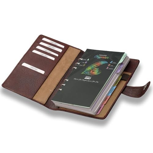 COI Dated 2026 Brown Leather Diary & Notebooks New Year Organizer for Office Going Men & Women with Pen - Image 2