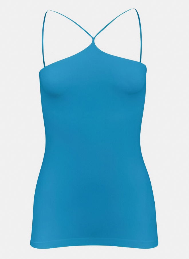 Silvy Lycra Donna Solid Tank Top For Women - Image 1