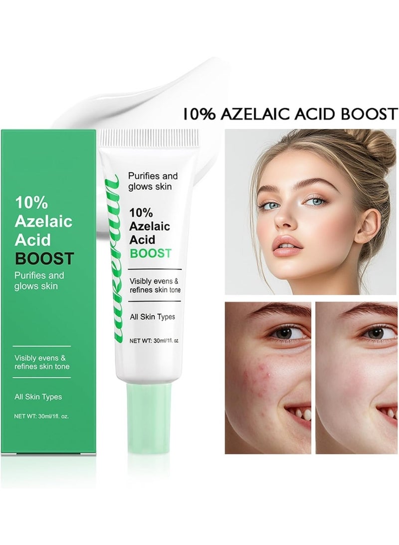 Boost Azelaic Acid Serum 10% with Licorice Root (30ml), Lightweight Formula for Uneven Skin Tone, Dark Spots, and Acne Marks Refines Skin Texture, Reduces Pimple Breakouts Blackheads, Pigmentation - Image 5