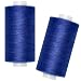 QCZKB All Purpose Sewing Thread2 Spools of Hand Polyester Sewing Thread for Sewing Machine for Hand and Machine SewingRoyal Blue 2 spools - Image 2