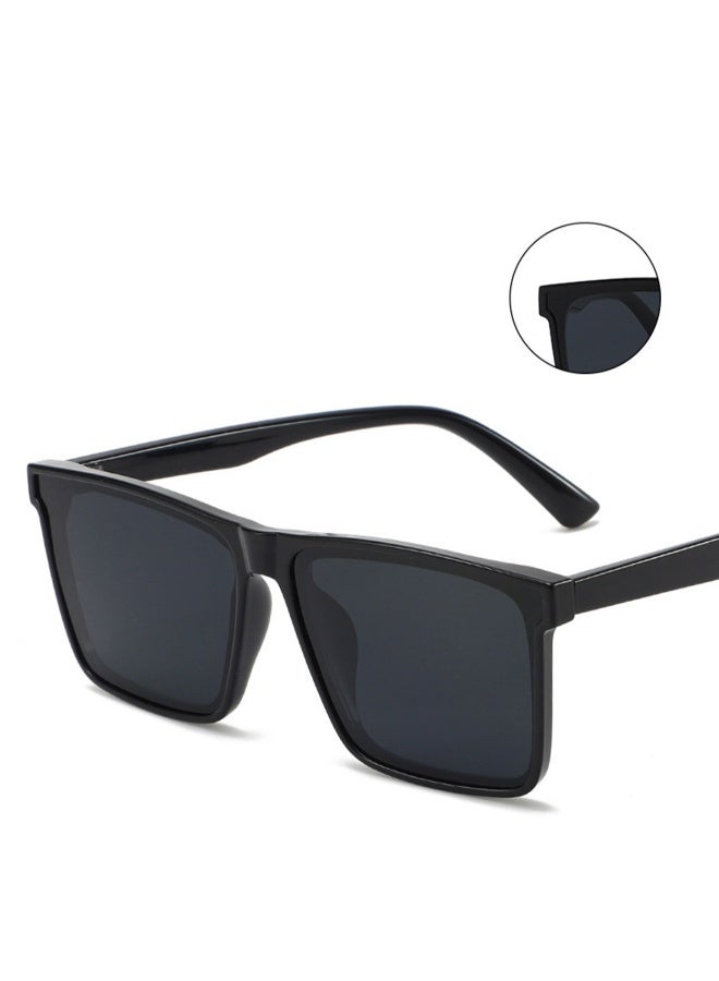 FLOWING TR90 Polarized sunglasses HD Polarized Lens 100% UV400 Protection Stylish Design for Men/Women Black - Image 2